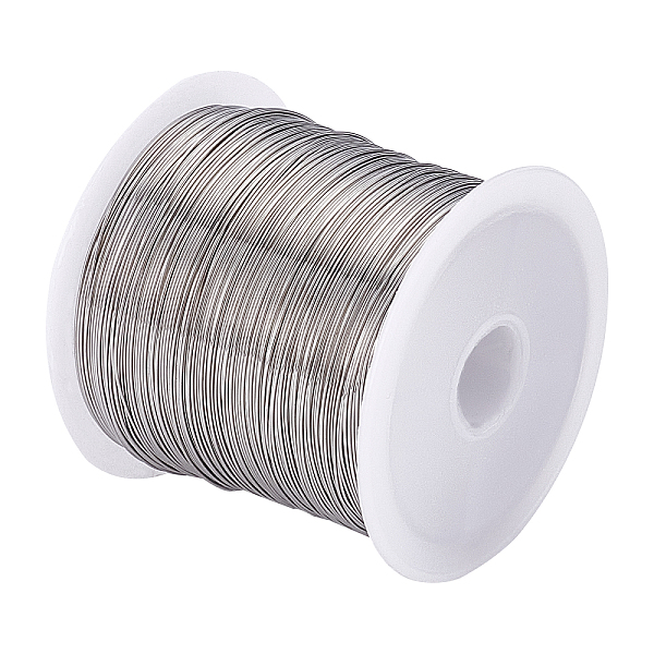 BENECREAT 26 Gauge(0.4mm) 124.6 Feet(38m) Tiger Tail Beading Wire 316 Stainless Steel Wire For Outdoor