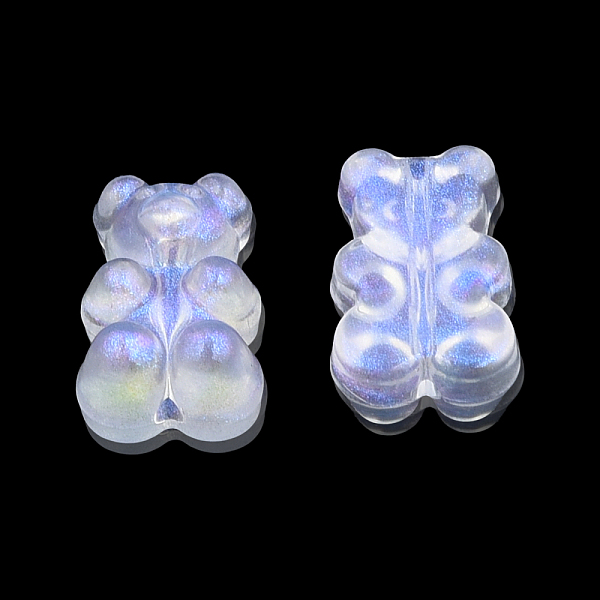 

PandaHall Transparent Acrylic Beads, with Glitter Powder, Bear, Clear, 18.5x12x8mm, Hole: 1.6mm, about 445pcs/500g Acrylic Bear Clear