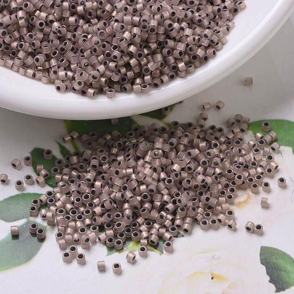 

PandaHall MIYUKI Delica Beads, Cylinder, Japanese Seed Beads, 11/0, (DB0191) Copper Lined Opal, 1.3x1.6mm, Hole: 0.8mm, about 10000pcs/bag..., Purple