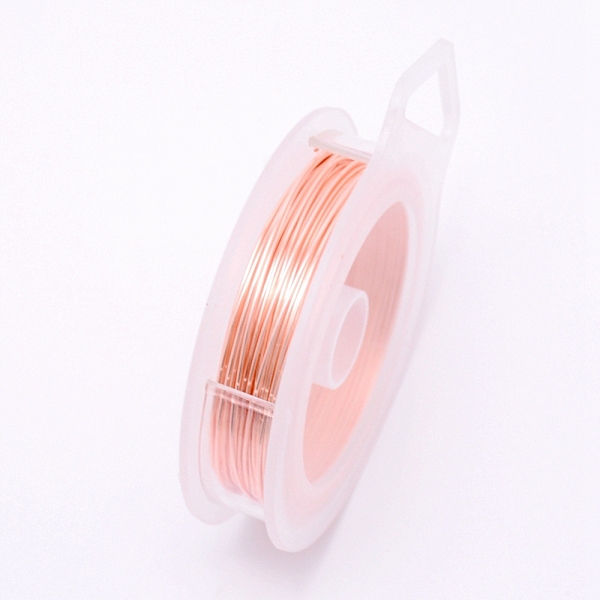 

PandaHall Round Copper Craft Wire, PeachPuff, 20 Gauge, 0.8mm, about 10m/roll Copper Round Brown