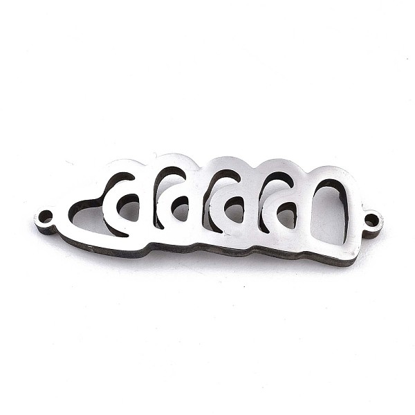 

PandaHall 304 Stainless Steel Link Connectors, Laser Cut, Heart, Stainless Steel Color, 9.5x30x1.5mm, Hole: 1mm 304 Stainless Steel Heart