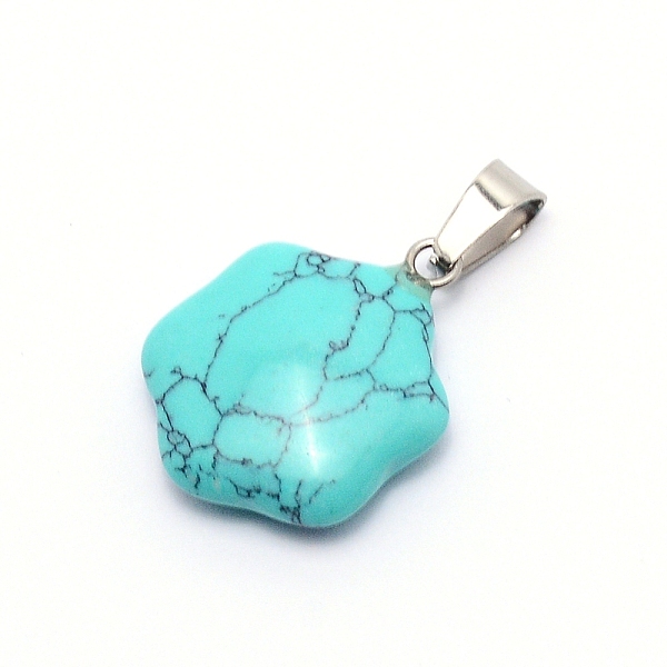 

PandaHall Synthetic Coral Pendants, with Stainless Steel Fiding, Flower, 25x19x6mm, Hole: 2.5x6mm Synthetic Coral Flower