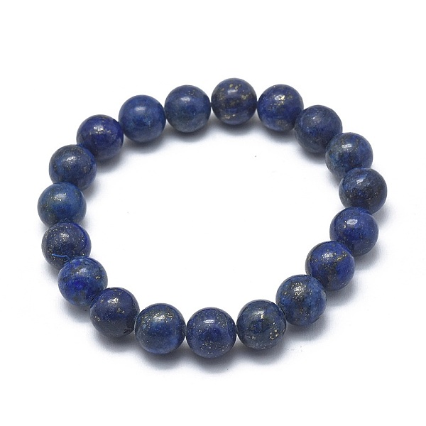 

PandaHall Natural Lapis Lazuli(Dyed) Bead Stretch Bracelets, Dyed, Round, 2-1/8 inch~2-3/8 inch(5.5~6cm), Bead: 8mm Lapis Lazuli
