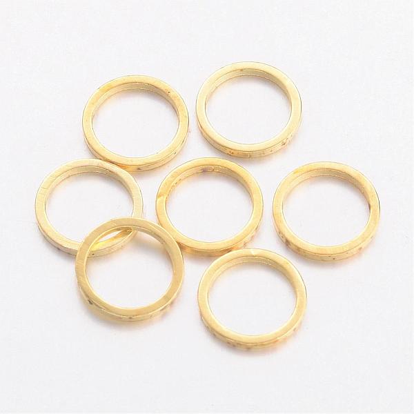 

PandaHall Brass Linking Rings, Golden, 8x0.7~1mm Brass Ring