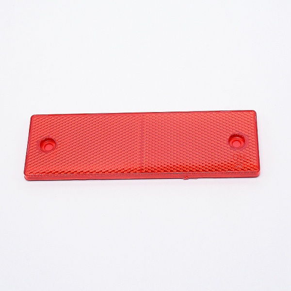 

PandaHall (Clearance Sale)Plastic Adhesive Reflective Stickers for Cars, Rectangle with Hole, Red, 150x47x6mm, Hole: 5mm Plastic Rectangle...