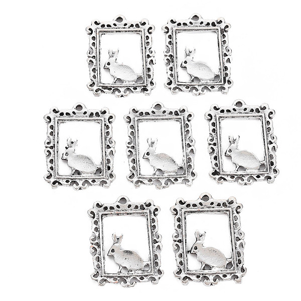 

PandaHall Tibetan Style Alloy Pendants, Cadmium Free & Lead Free, Rectangle with Rabbit, Antique Silver, 24x17.5x1.5mm, Hole: 1.5mm Alloy...