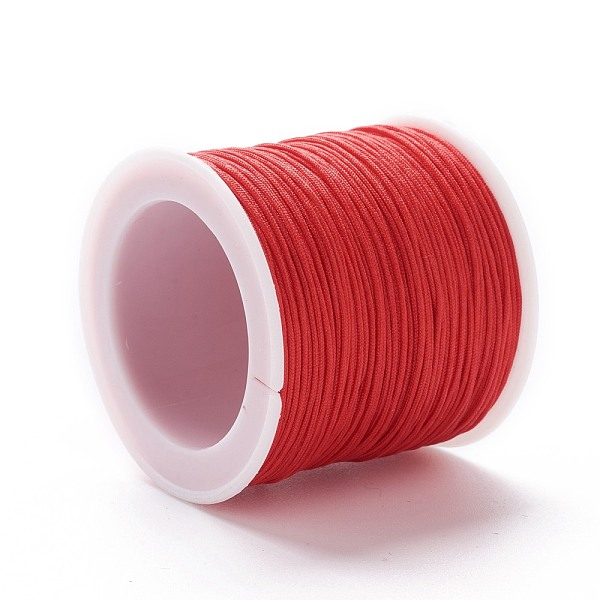 

PandaHall Braided Nylon Thread, DIY Material for Jewelry Making, Red, 0.8mm, 100yards/roll Nylon Red