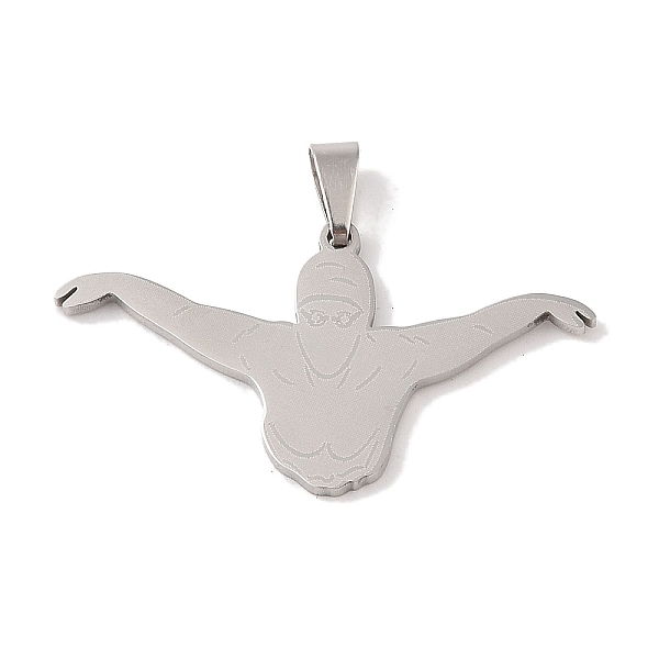 

PandaHall 201 Stainless Steel Pendants, Stainless Steel Color, Sport Theme, Swimming, 21.5x39x1.5mm, Hole: 4x7mm 201 Stainless Steel Others