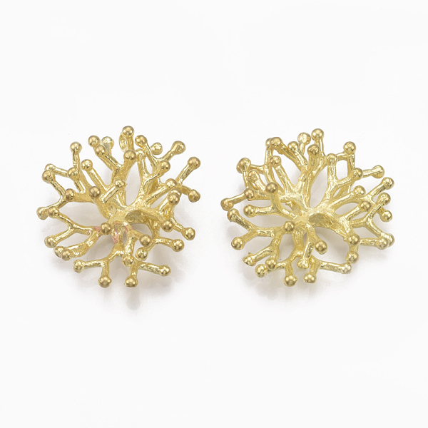 

PandaHall Brass Pendants, Nickel Free, Coral Shape, Raw(Unplated), 25x23x8.5mm, Hole: 1mm Brass Others