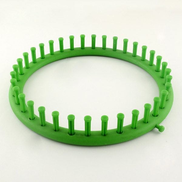 

PandaHall Plastic Spool Knitting Loom for Yarn Cord Knitter, Lime Green, 240x35mm Plastic Green