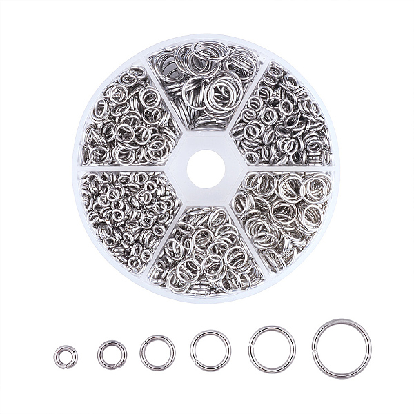 

PandaHall Kissitty 304 Stainless Steel Open Jump Rings 304 Stainless Steel Ring