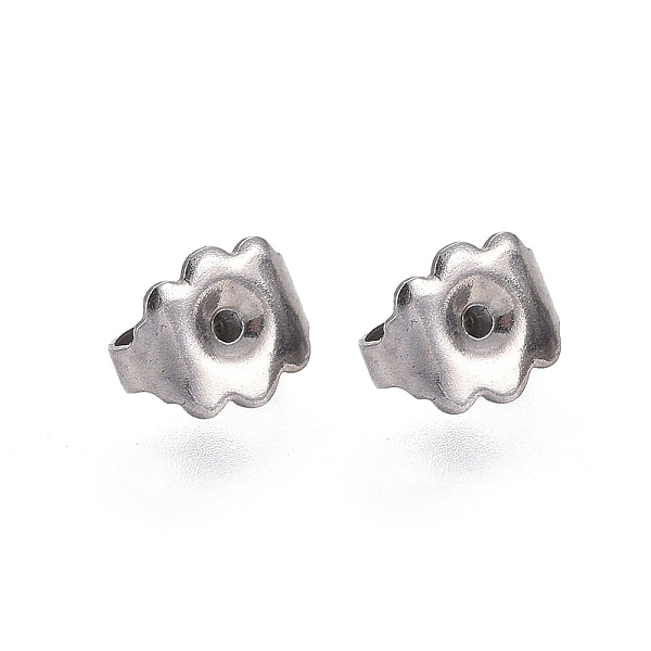 

PandaHall 304 Stainless Steel Ear Nuts, Friction Earring Backs for Stud Earrings, Stainless Steel Color, 6.5x5mm, Hole: 0.8mm 304 Stainless...