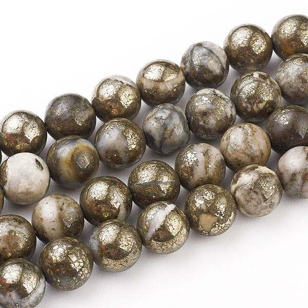Natural Pyrite Bead… - image