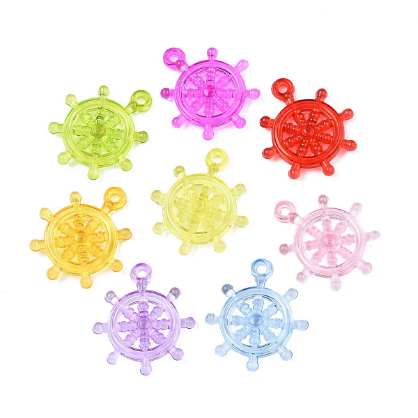 

PandaHall Transparent Acrylic Pendants, Helm, Mixed Color, 35.5x31x5.5x2.5mm, Hole: 2.5mm, about 340pcs/500g Acrylic Anchor & Helm..., Multicolor