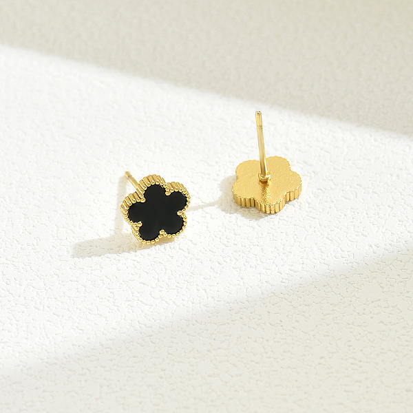 

PandaHall Elegant Vintage Floral Stainless Steel Stud Earrings for Women, Real 18K Gold Plated, Fashionable and Versatile Stainless Steel...