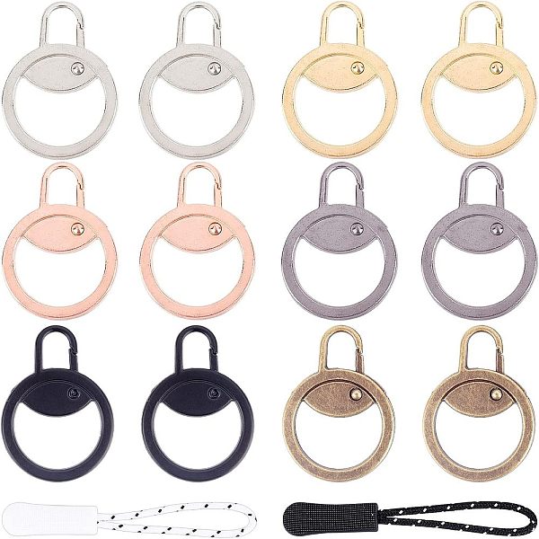 12Pcs Alloy Zipper … - image