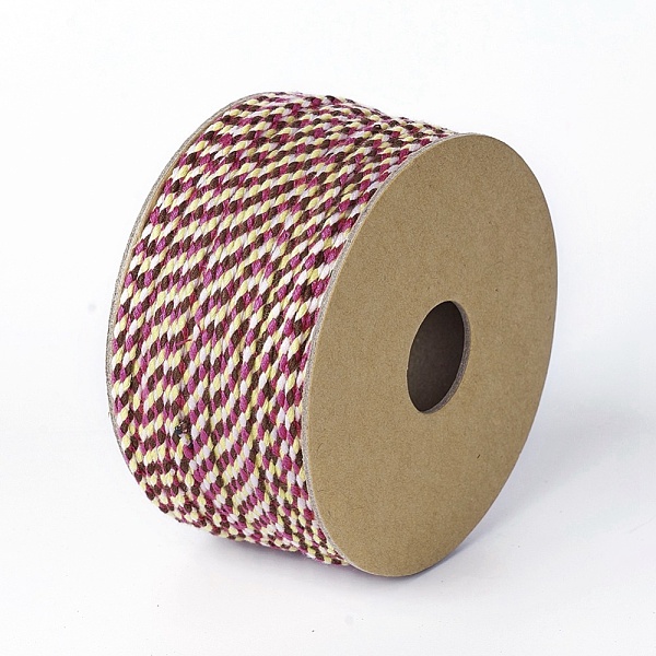 

PandaHall Macrame Cotton Cord, Braided Rope, for Wall Hanging, Crafts, Gift Wrapping, Colorful, 2mm, about 21.87 yards(20m)/roll Cotton