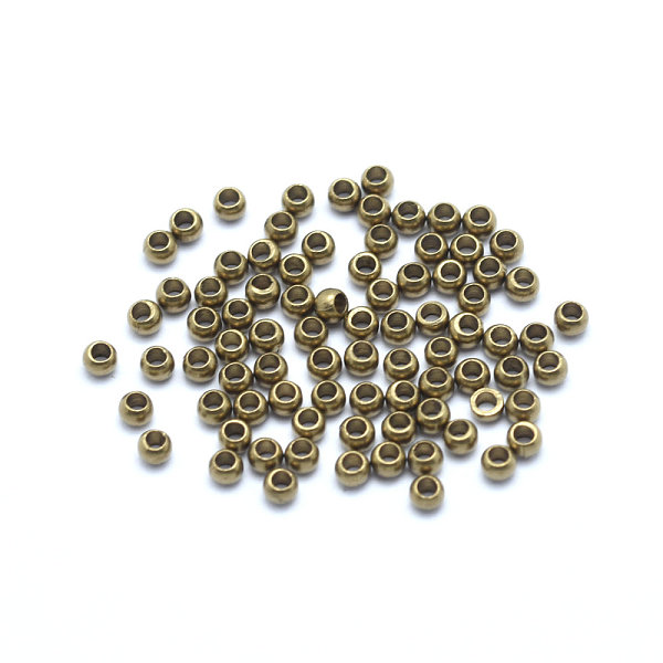 

PandaHall Brass Spacer Beads, Flat Round, Raw(Unplated), 2.5mm, Hole: 1.4mm Brass Flat Round