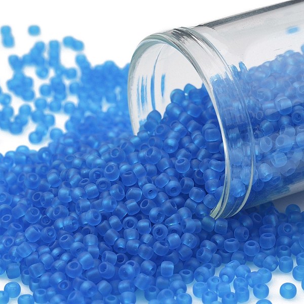 

PandaHall TOHO Round Seed Beads, Japanese Seed Beads, (3CF) Matte Dark Aqua, 11/0, 2.2mm, Hole: 0.8mm, about 1110pcs/10g Glass Cyan