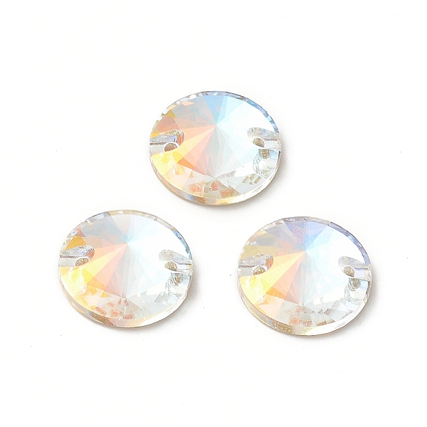 

PandaHall Cone Shape Sew on Rhinestone, K5 Glass Rhinestone, 2-Hole Link, Plated Flat Back, Sewing Craft Decoration, Light Crystal AB..., Clear