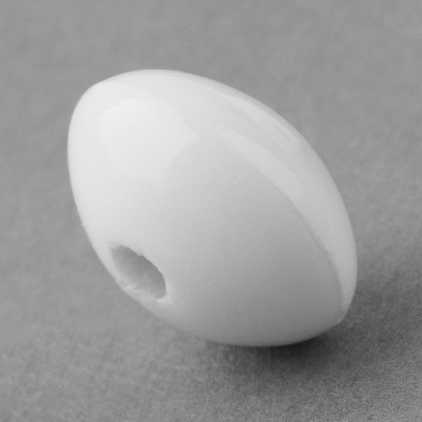 

PandaHall Handmade Porcelain Beads, Bright Glazed Porcelain, Rondelle, White, 15x10mm, Hole: 4mm Porcelain Rondelle White
