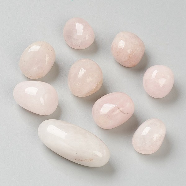 

PandaHall Natural Rose Quartz Beads, Healing Stones, for Energy Balancing Meditation Therapy, No Hole/Undrilled, Tumbled Stone, Vase Filler...