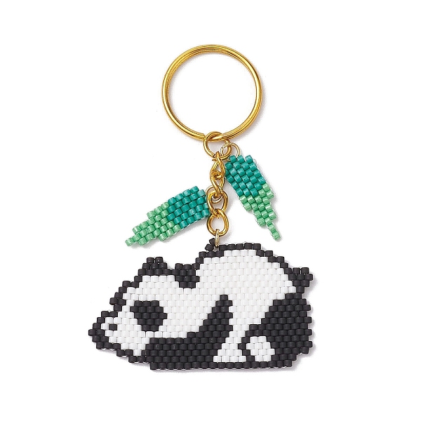 Glass Seed Beads Keychain