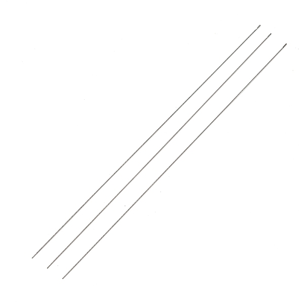 

PandaHall Steel Beading Needles with Hook for Bead Spinner, Curved Needles for Beading Jewelry, Stainless Steel Color, 18x0.04cm Steel