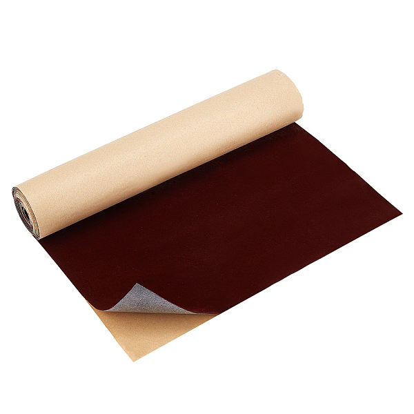 

PandaHall BENECREAT Adhesive Velvet Flocking Liner, for Jewelry Drawer Craft Fabric Peel Stick, Saddle Brown, 400x0.6mm, 3m/set Velvet