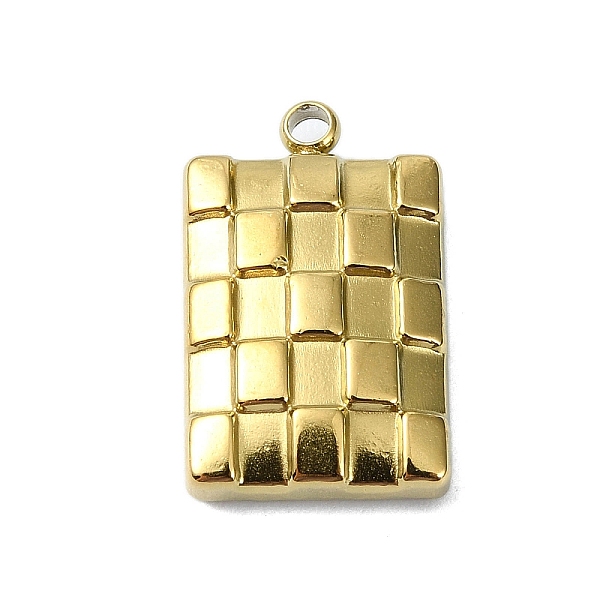 

PandaHall Ion Plating(IP) 304 Stainless Steel Pendants, Rectangle Charm, Real 18K Gold Plated, 17x10x3.5mm, Hole: 1.5mm 304 Stainless Steel...