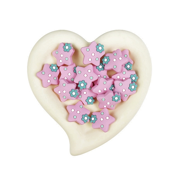 

PandaHall Star Food Grade Eco-Friendly Silicone Beads, Chewing Beads For Teethers, DIY Nursing Necklaces Making, Pearl Pink, 27x27mm...