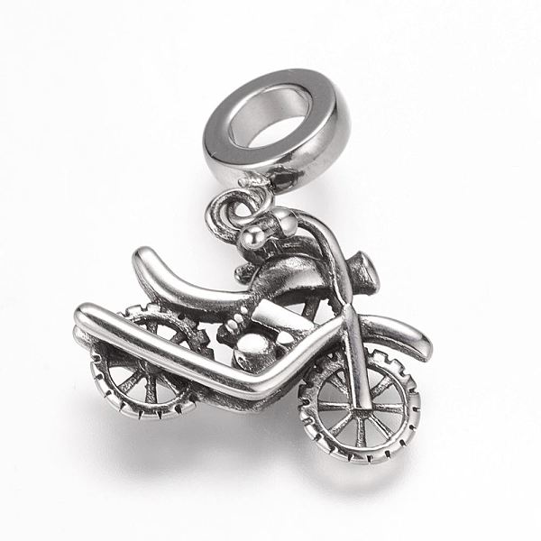 304 Stainless Steel European Dangle Charms