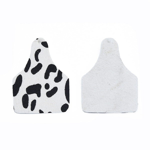 

PandaHall Eco-Friendly Cowhide Leather Big Pendants, Bottle with Leopard Print Pattern, White, 51x38x1.5mm, Hole: 1.4mm Leather Bottle White