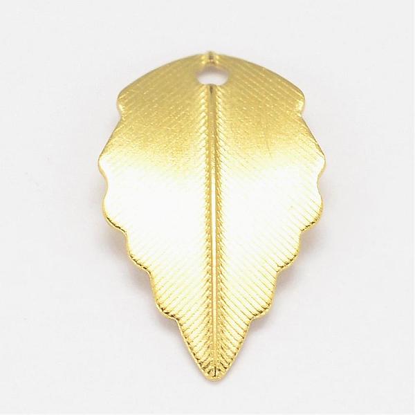 

PandaHall Brass Pendants, Cadmium Free & Nickel Free & Lead Free, Leaf, Raw(Unplated), 17x10x2mm, Hole: 1mm Brass Leaf