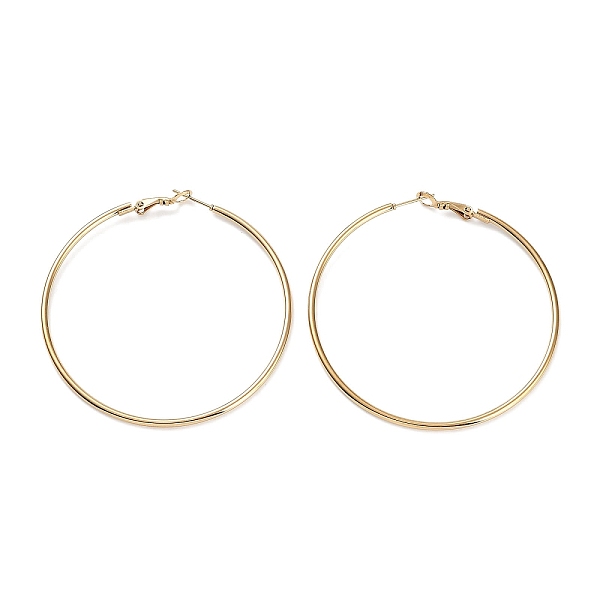 

PandaHall Ring 304 Stainless Steel Hoop Earrings for Women Men, Golden, 12 Gauge, 60.5x2mm, Pin: 0.6mm 304 Stainless Steel Ring