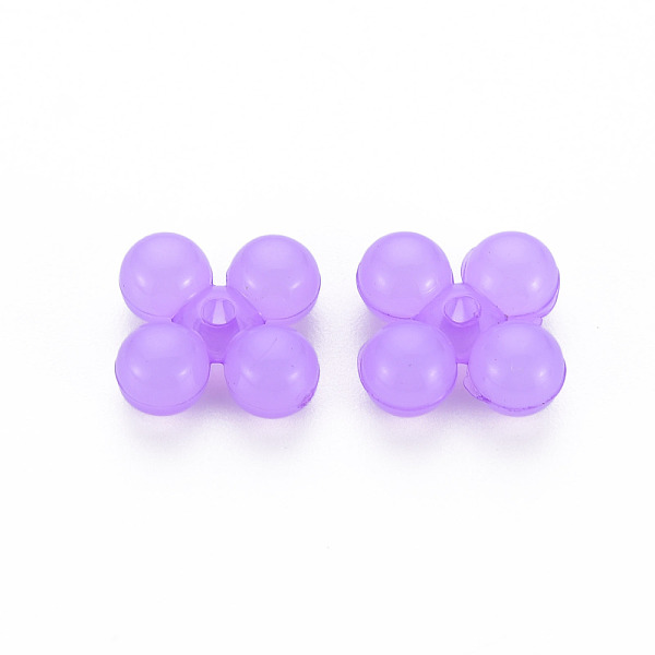 

PandaHall Transparent Acrylic Beads, Dyed, Ten Shape, Dark Orchid, 13x13x5mm, Hole: 1.5mm, about 1510pcs/500g Acrylic Others