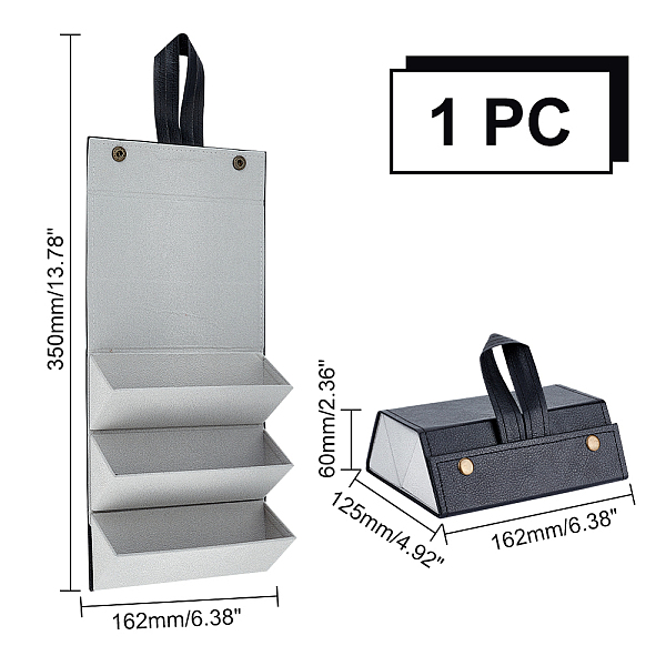 Estuche Para Gafas Múltiples Trapezoidal De Cuero Pu