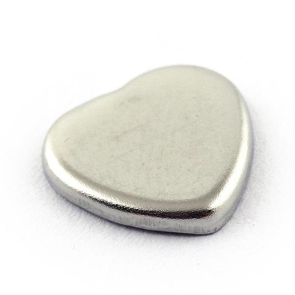 

PandaHall 304 Stainless Steel Plain Edge Bezel Cups, Cabochon Settings, Heart, Stainless Steel Color, Tray: 9.5x9.5mm, 11x11x1.5mm 304...
