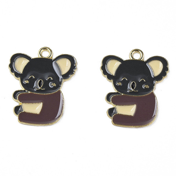 

PandaHall Alloy Enamel Pendants, Cadmium Free & Lead Free, Light Gold, Koala, Coconut Brown, 22.5x18.5x1mm, Hole: 1.8mm Alloy+Enamel Other...