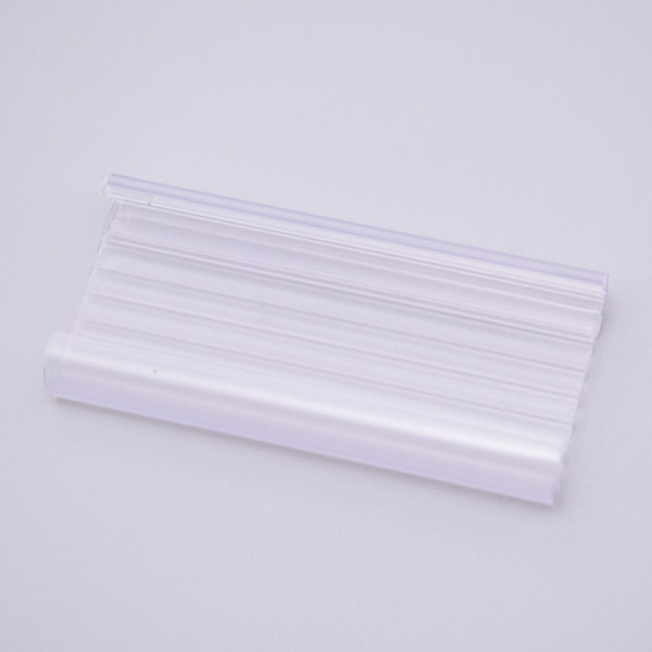 

PandaHall PVC Label Display, Supermarket, Bakery, Cafe Price Tag, Rectangle, Clear, 1-3/8x3x1/2 inch(3.6x7.6x1.25cm) Plastic Clear