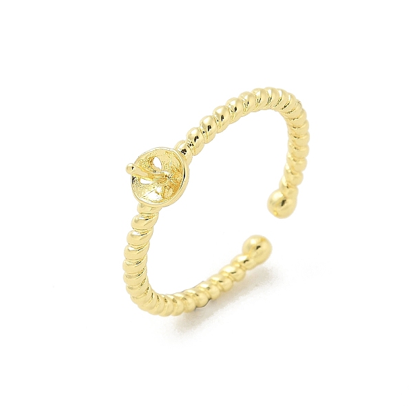 Brass Open Cuff Rin… - image