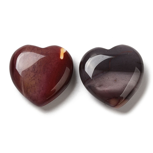 

PandaHall Natural Mookaite Healing Stones, Heart Love Stones, Pocket Palm Stones for Reiki Ealancing, 30x30x11.5~12.5mm Mookaite Heart