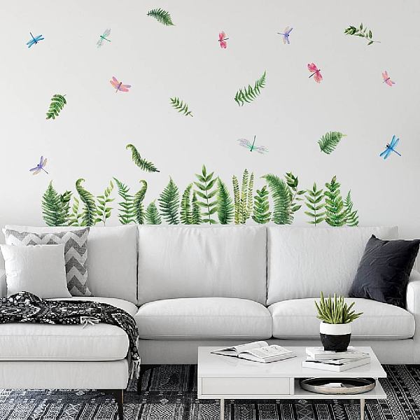 

PandaHall PVC Wall Stickers, Wall Decoration, Other Plants, 1180x390mm, 2 sheets/set PVC Other Plants