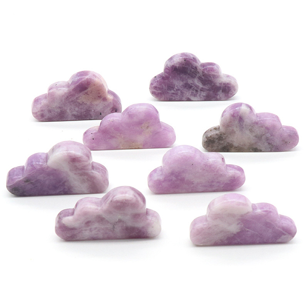 

PandaHall Natural Lilac Jade Display Decorations, for Home Office Desk, Cloud, 30~33x50~53x7mm Lilac Jade Cloud