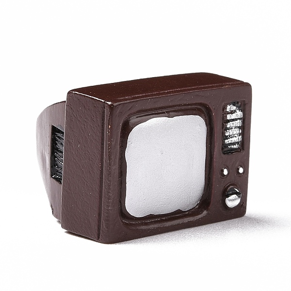 

PandaHall Retro Resin Display Decoration, for Home Decoration, Photographic Prop, Dollhouse Accessories, Television, Brown, 16.5x22x22.5mm...