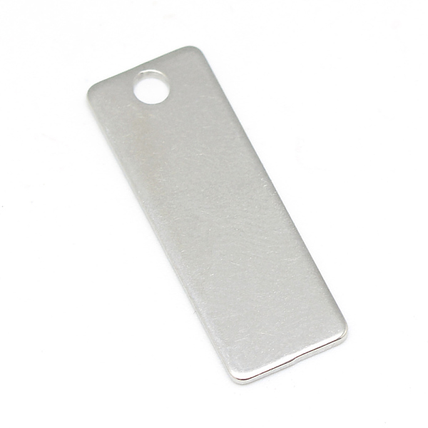 

PandaHall 304 Stainless Steel Stamping Blank Tag Pendants, Rectangle, Stainless Steel Color, 25x9x1mm, Hole: 2.5mm 304 Stainless Steel...