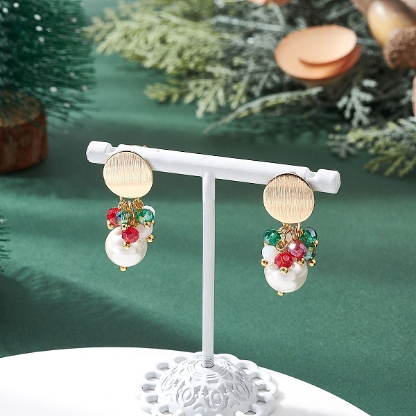 Glass Dangle Stud E… - image