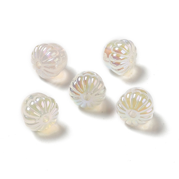 

PandaHall UV Plating Rainbow Iridescent Acrylic Beads, Acorn, WhiteSmoke, 14.5x15.5mm, Hole: 3mm Acrylic Food White