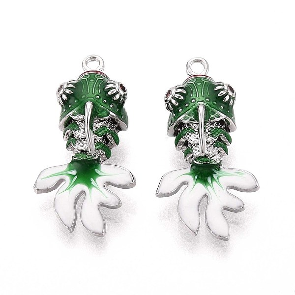 Brass Enamel Pendan… - image