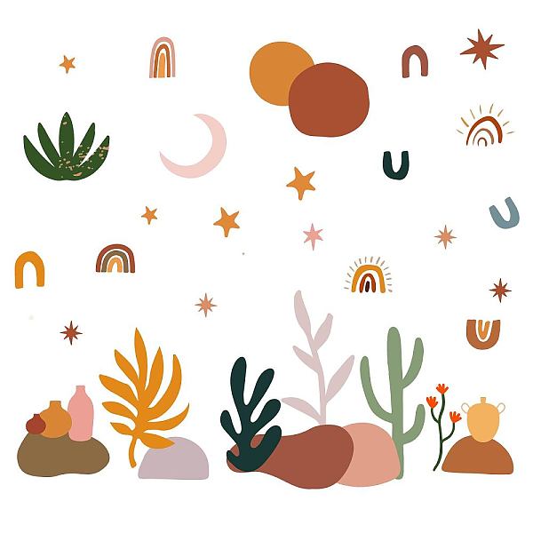 

PandaHall PVC Wall Stickers, Wall Decoration, Boho Style, Mixed Patterns, 390x700mm PVC Rectangle